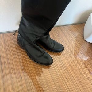 Frye Black Leather Winter Boots